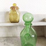 Two Biot bubble glass jars