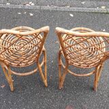 Pair of rattan chairs