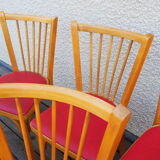 6 bistro Baumann chairs