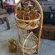 Vintage rattan bottle holder/server