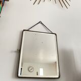 Barber mirror with chain 33 x 28 cm
