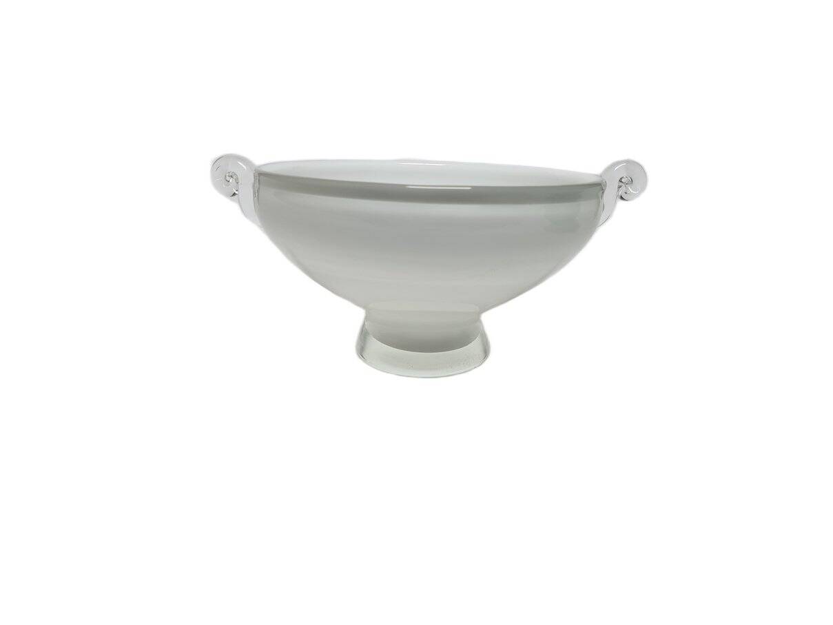 Glass basket from HSG Tarnowiec, Poland, 1970s