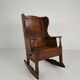Antique lambing chair / rocking chair – ca. 1800, oak