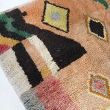 Moroccan Berber boujaad carpet with colorful patterns 283x209cm