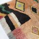 Moroccan Berber boujaad carpet with colorful patterns 283x209cm