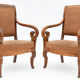 Paire de fauteuils style Restauration