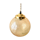 Amber glass ball suspension