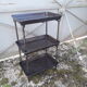 Industrial steel cast iron workshop trolley, 1900