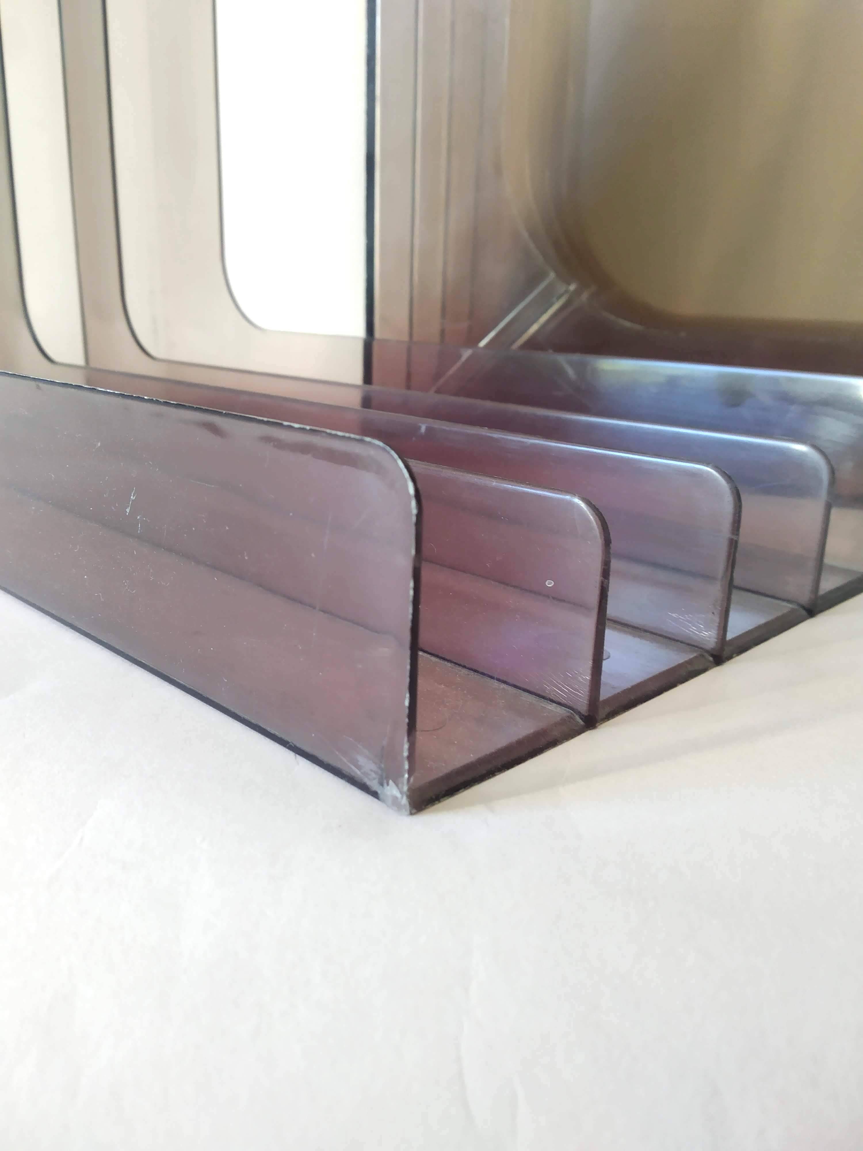 Set of 2 plexiglass vinyl record holders