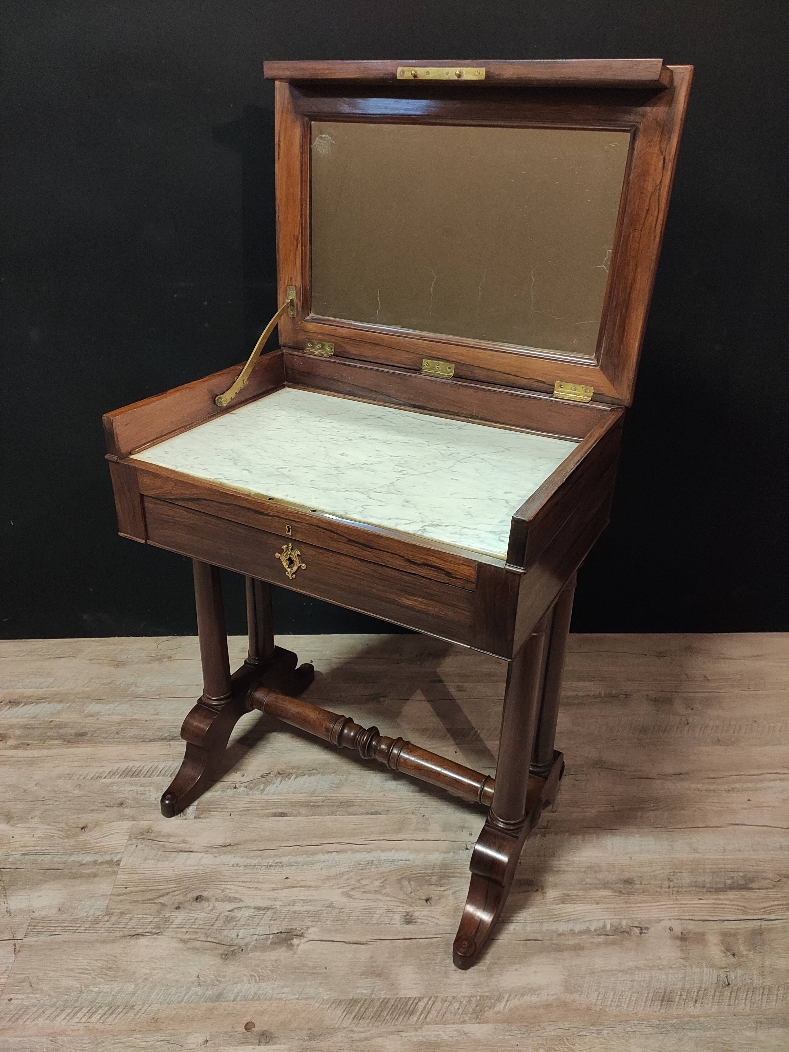 Empire walnut dressing table
