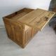 Striped pine office counter