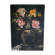 Tableau peinture ancienne nature morte fleurs signée