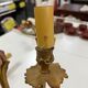 Pair of Louis XV wall lamps in gilded bronze