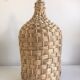 Demijohn old dress in vintage rattan