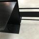 Steel and glass coffee table