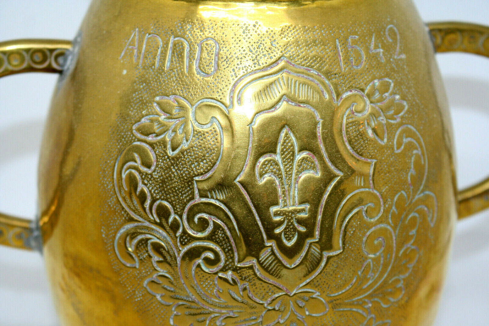 Brass cove vase