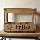 Old wooden rack for 12 bottles - Friko - Brasserie Frik - Belgium