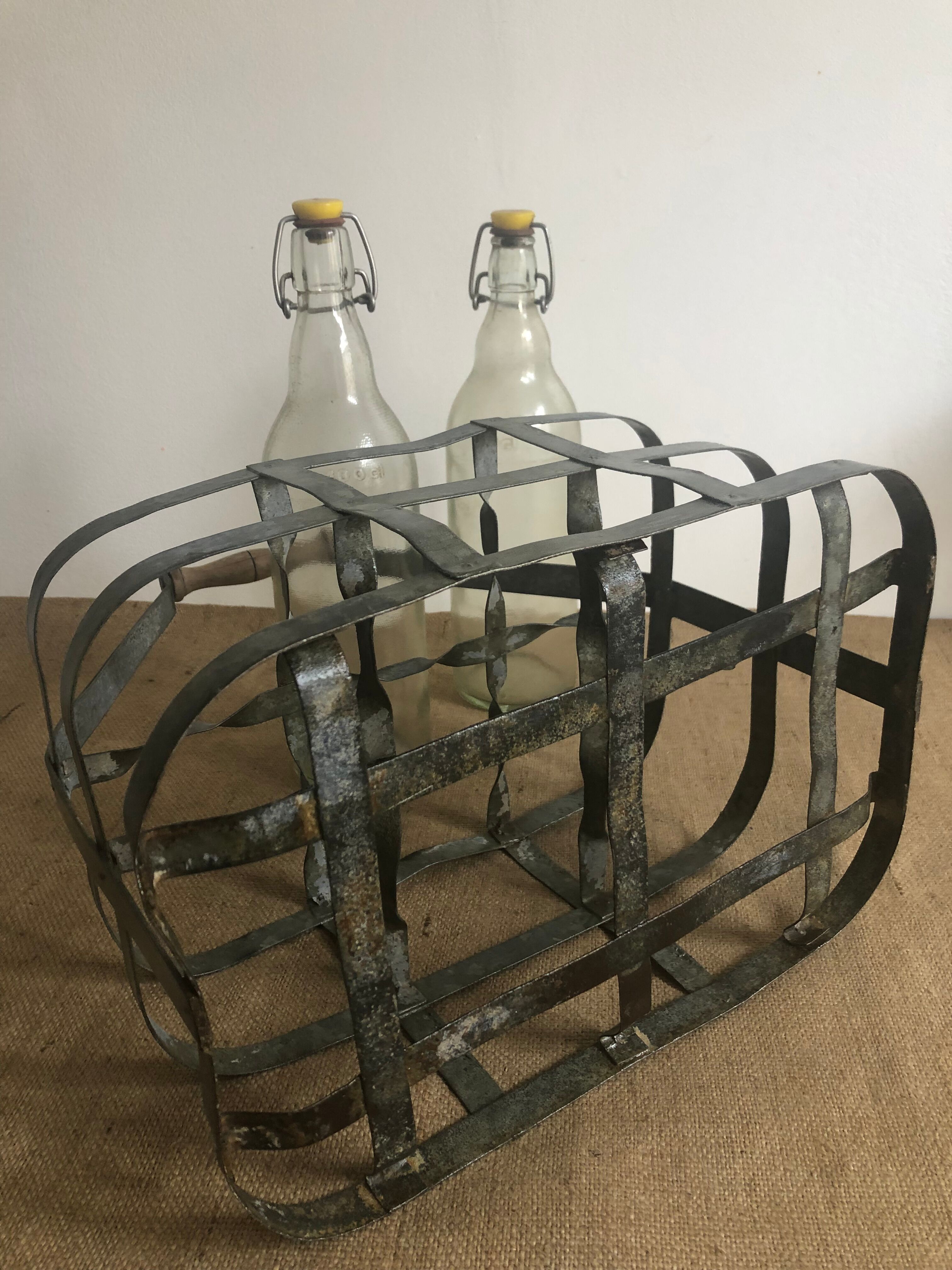 Porte-bouteilles en zinc
