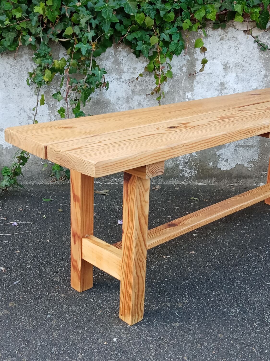 Natural pine bench 130 cm