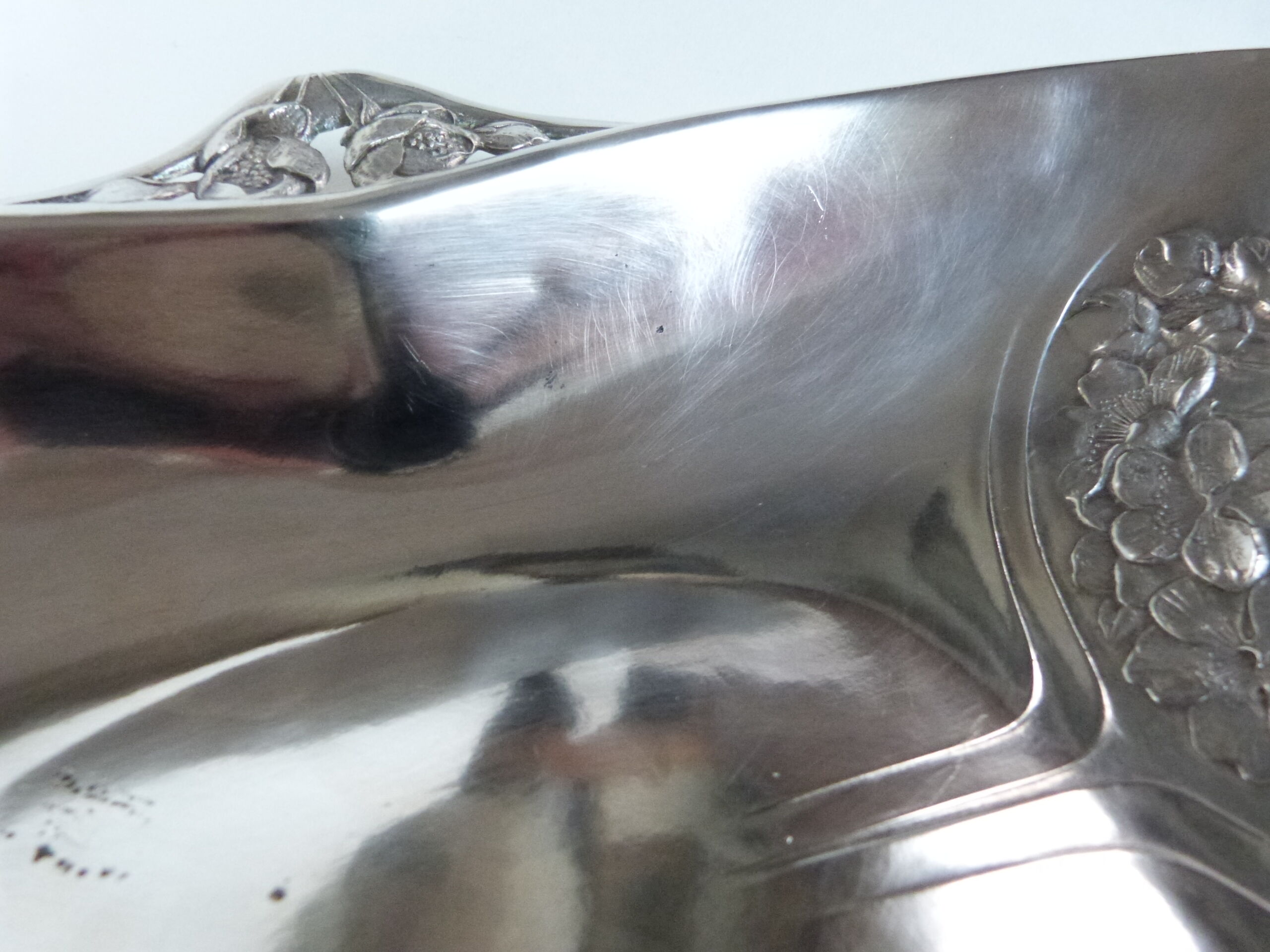 flat basket bannette art nouveau Gallia Christofle