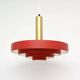 Red Scandinavian lamp, Denmark 1960s