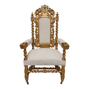 Fauteuil trône royal