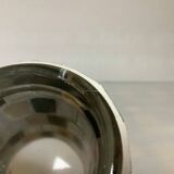 Four mosaic mirror and mother-of-pearl candle holders.