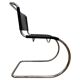 Chrome leather Bauhaus chair Thonet MR 10 by Ludwig Mies van der Rohe - 1980s