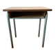 Bureau d'écolier vintage métal et bois