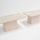 Travertine bedside tables