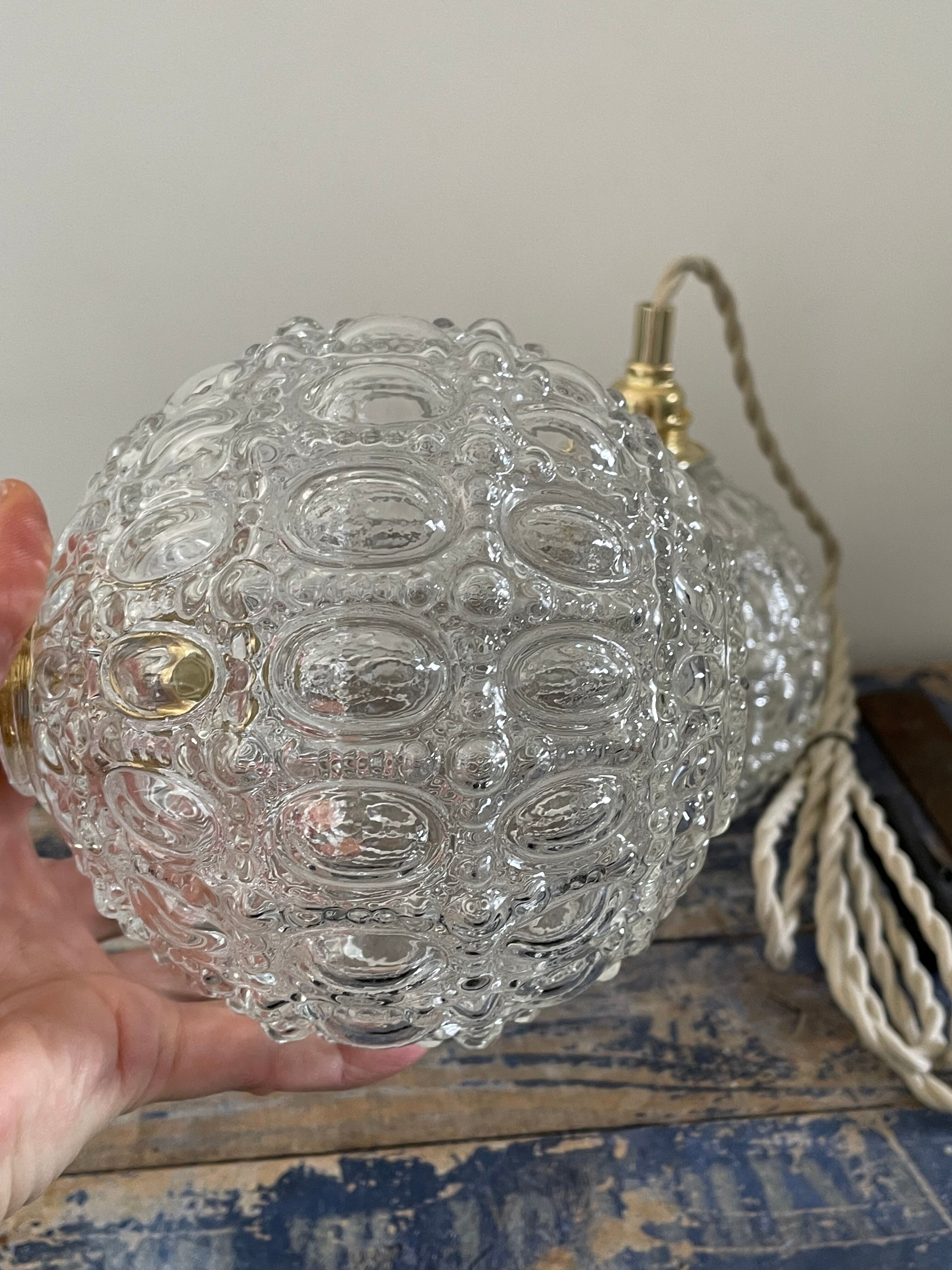 Set of two new electrified vintage globe walkers