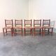 Chaises de salle à manger en osier vintage, années 1960
