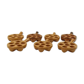 7 snail frying pans 6 ceramic holes