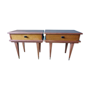 Paire de tables de chevet,