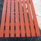 Table of camping vintage metal and wood folding indoor outdoor