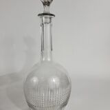 Service 9 wine glasses and 2 decanters in Baccarat crystal Nancy model