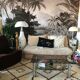 Chromium coffee table and 1970s smoked glass