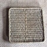 Rattan side table