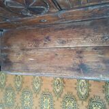 18th century walnut storage bench