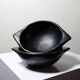 Pair of black pottery bowls from Chamba, Colombia, Pijao craftsmanship, years.