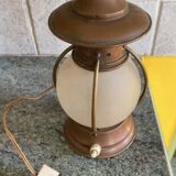 Copper boat lamp