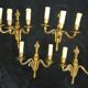 4 bronze wall lights in Louis XVI - XV style