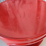 Side table, red bedside table Artemide Giano Giano by Emma Gismondi.