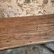Table de ferme française ancienne en chêne avec deux tiroirs — XIXe siècle