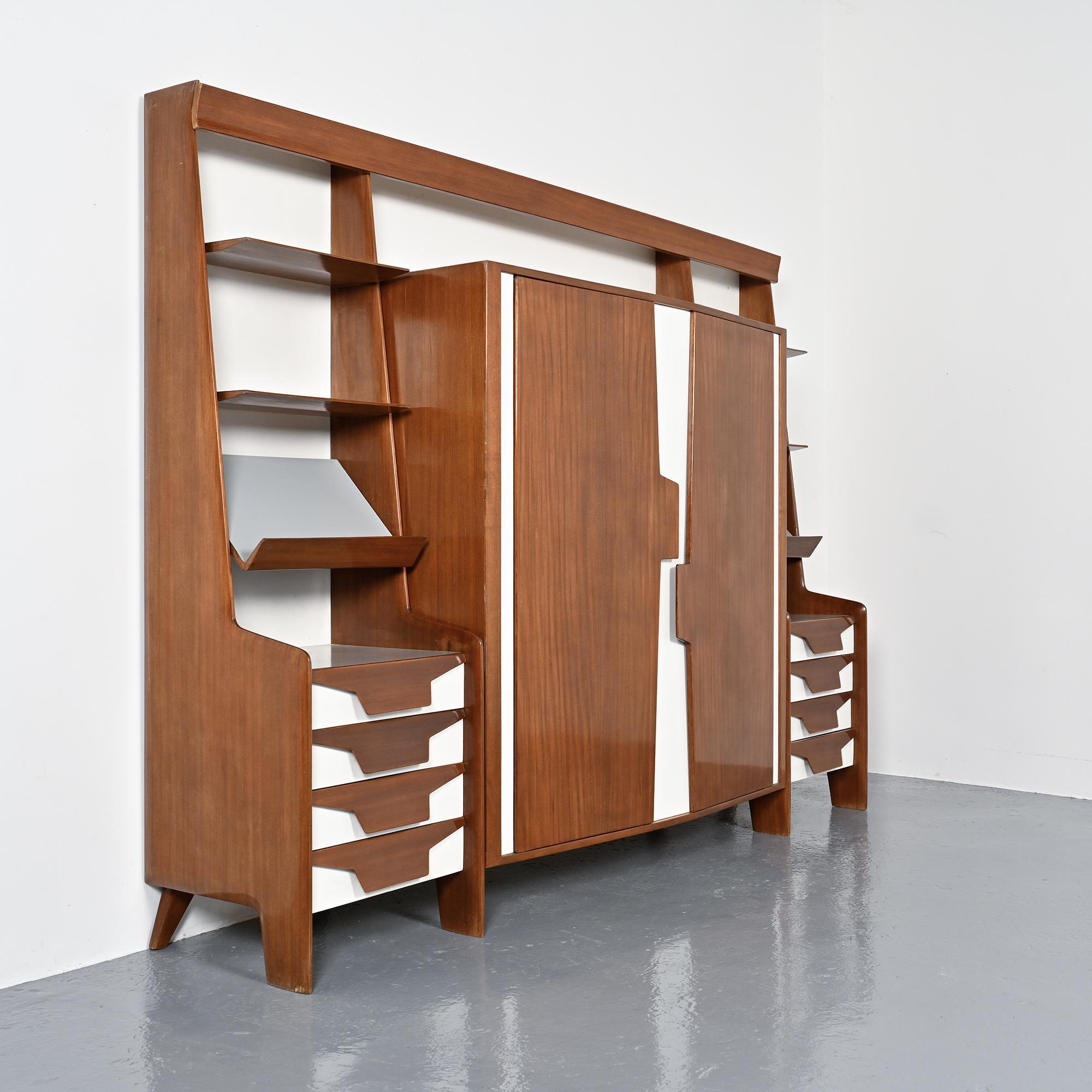 Wall unit by Gio Ponti for Prod. Italia, 1950s