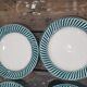 Set of 4 plates Digoin Sarreguemines model Jacquot