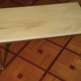 Marble and bronze coffee table