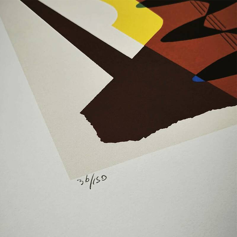 Limited Edition Lithograph by Man Ray, 1970s. Author's signature and pencil numbered.