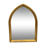 Miroir ancien en bois doré - 42x31cm
