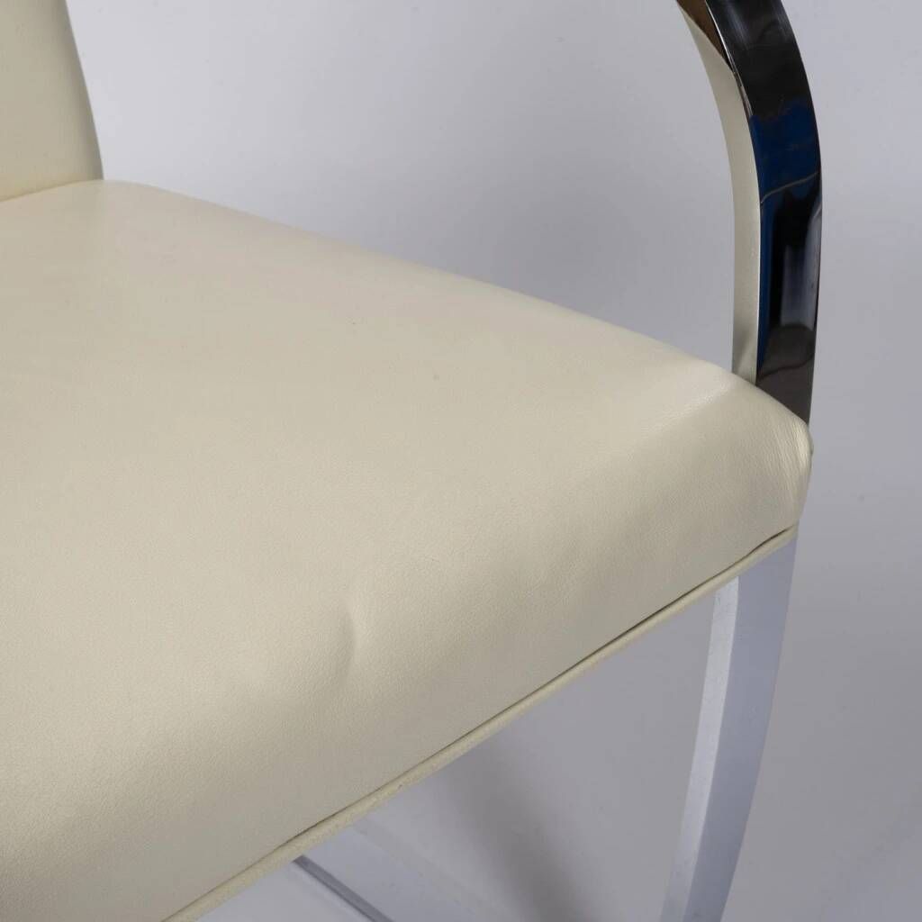 Brno Flat chair by Ludwig Mies van der Rohe and Lilly Reich and produced in the 1990s by Knoll